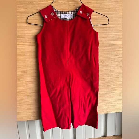 Boutique Bubble/Overall Outfit, Red, Size 12-18 months - Picture 1 of 3
